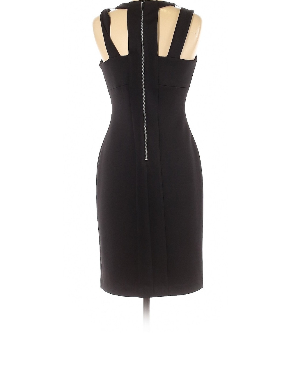 Calvin Klein Black Double-Strap Back Midi Dress